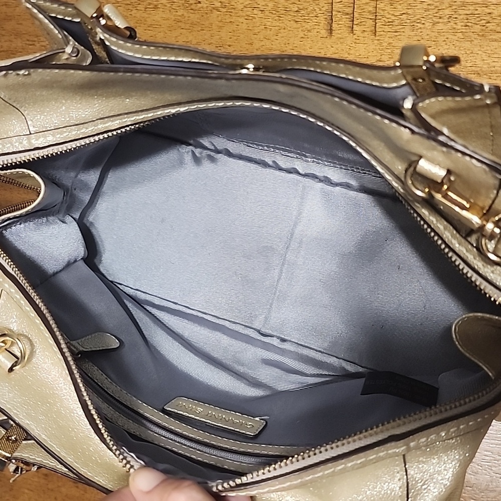 Gianni Bini Metallic Gold Satchel - Picture 15 of 16